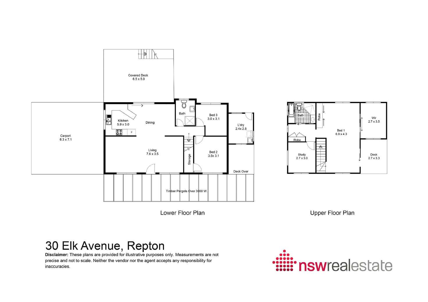 Floorplan of Homely acreageSemiRural listing, 30 Elk Avenue, Repton NSW 2454