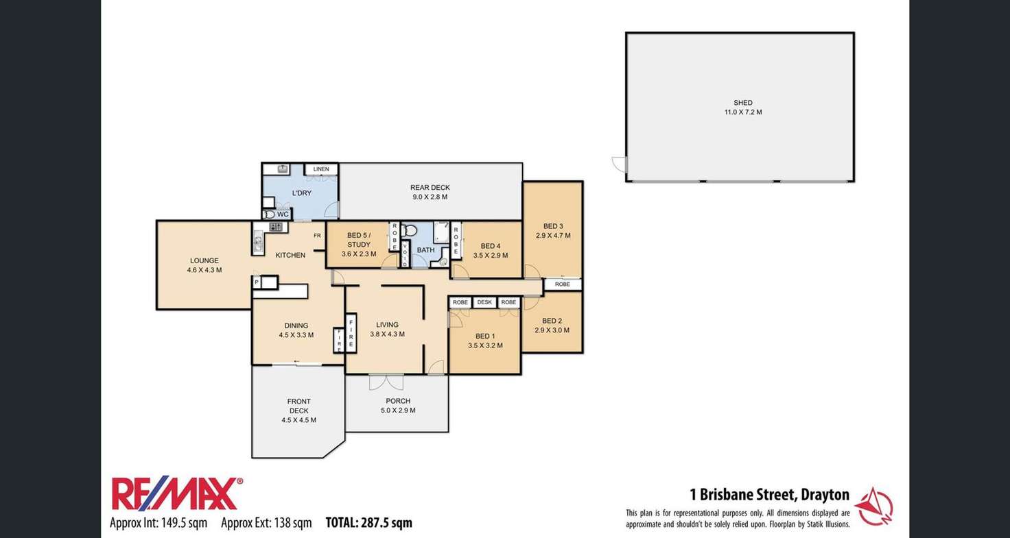 Floorplan of Homely house listing, 1 Brisbane Street, Drayton QLD 4350