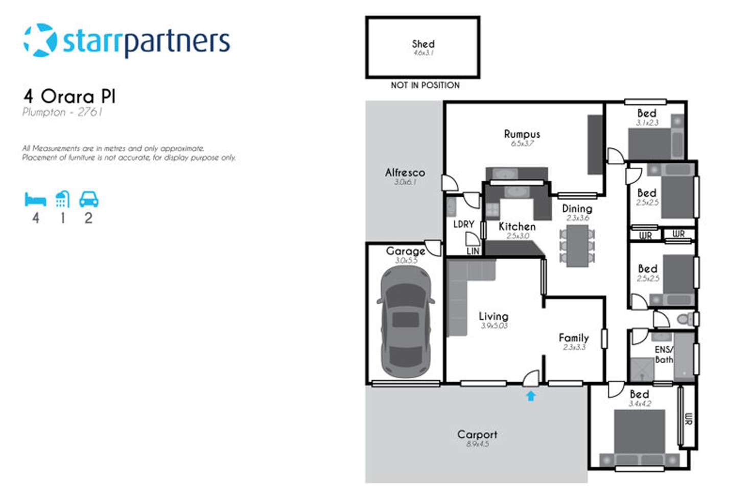 Floorplan of Homely house listing, 4 Orara Place, Plumpton NSW 2761