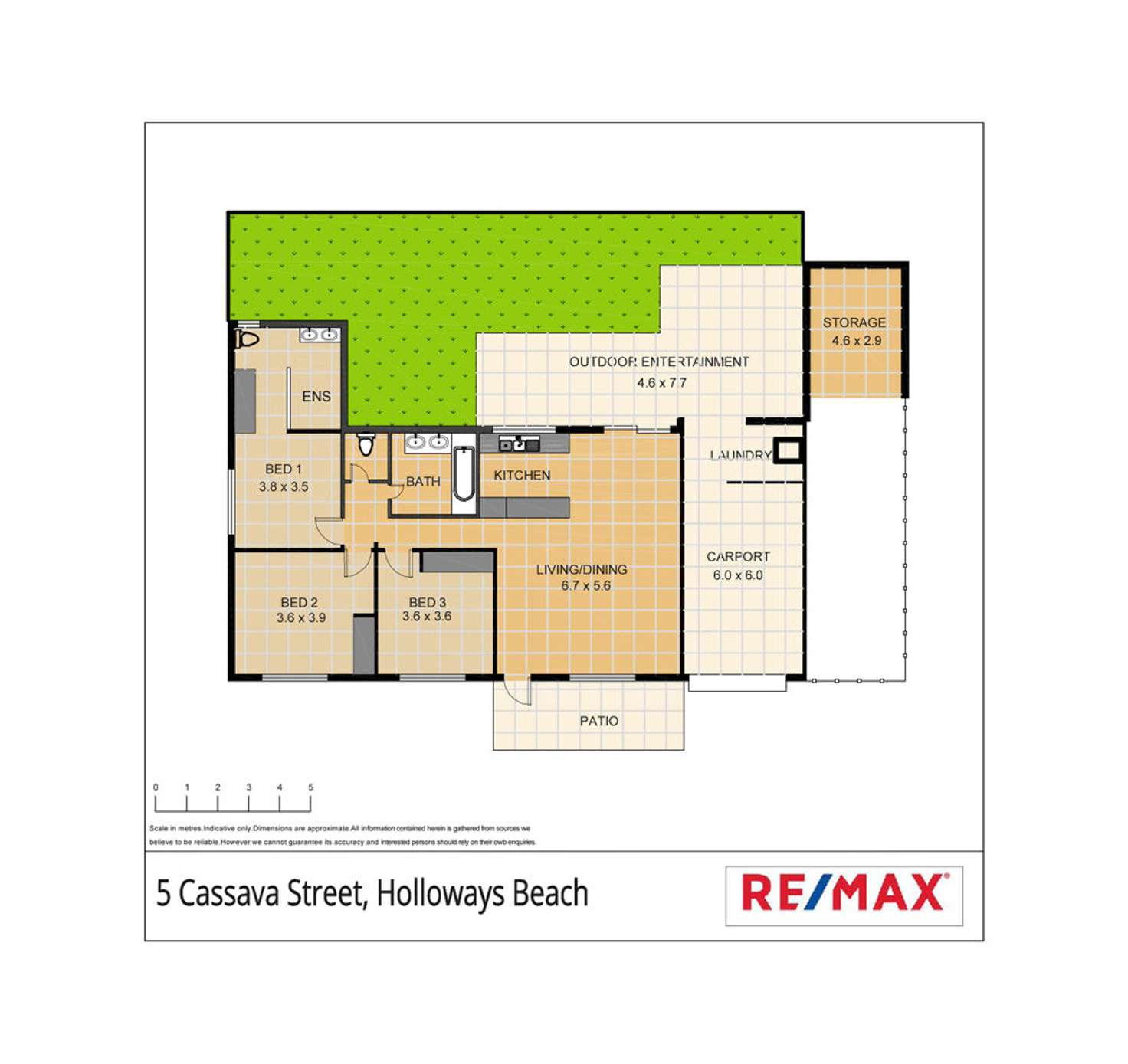 Floorplan of Homely house listing, 5 Cassava Street, Holloways Beach QLD 4878