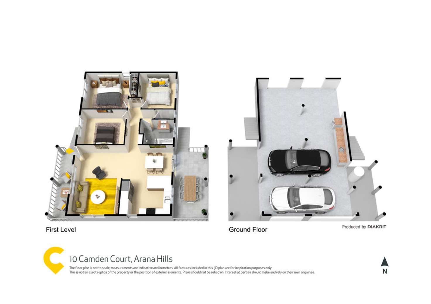 Floorplan of Homely house listing, 10 Camden Court, Arana Hills QLD 4054