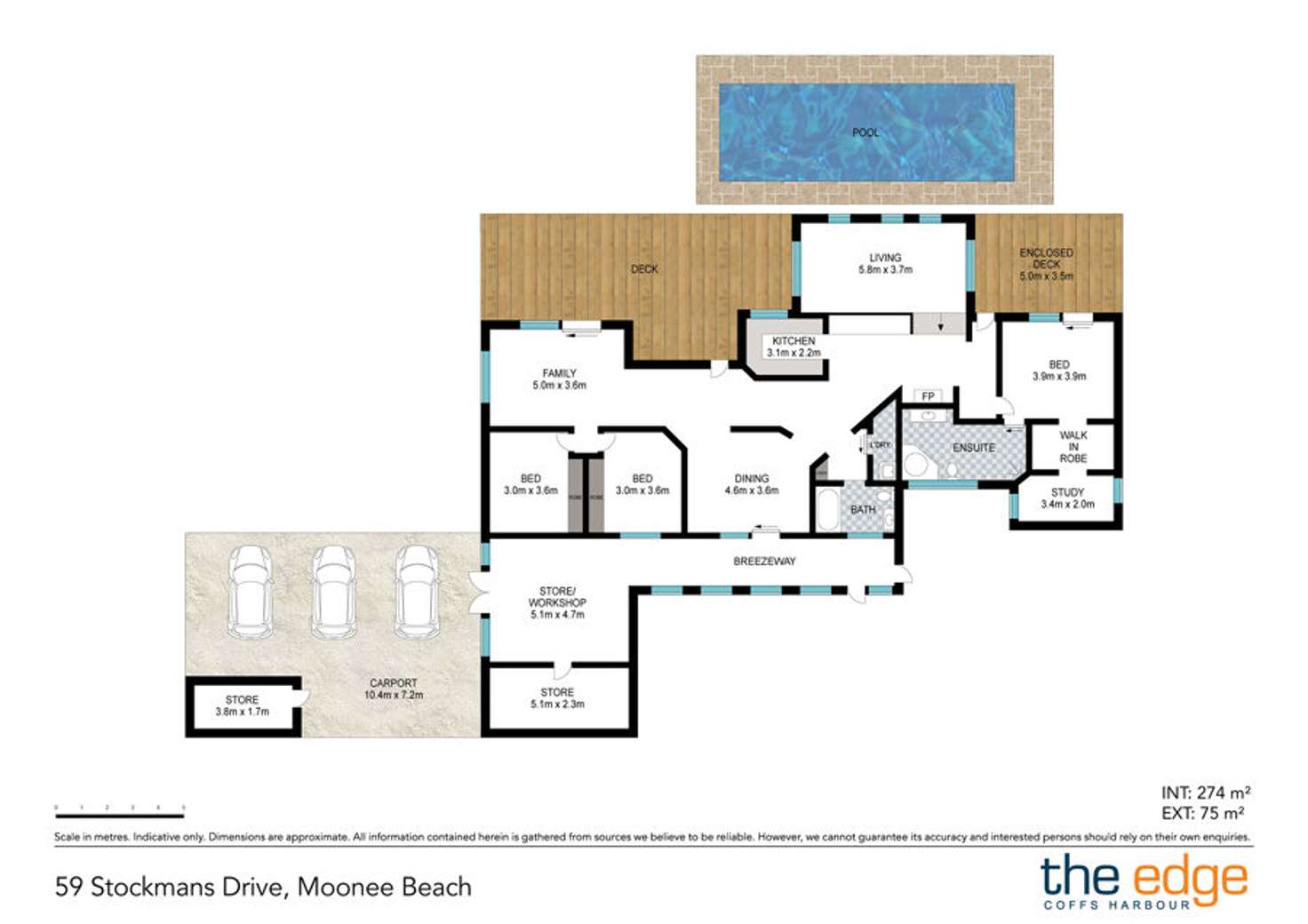 Floorplan of Homely acreageSemiRural listing, 59 Stockmans Drive, Moonee Beach NSW 2450