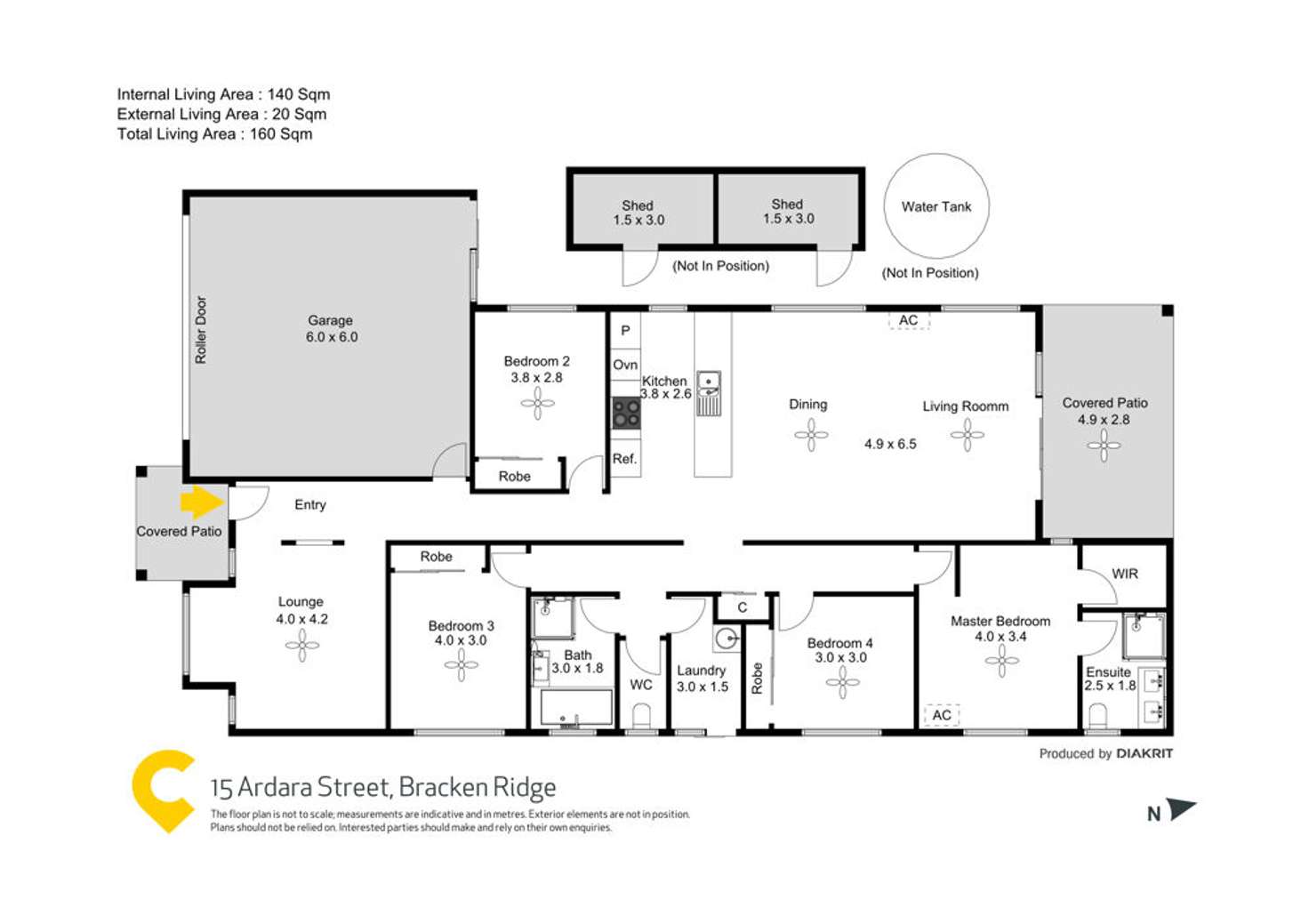 Floorplan of Homely house listing, 15 Ardara Street, Bracken Ridge QLD 4017