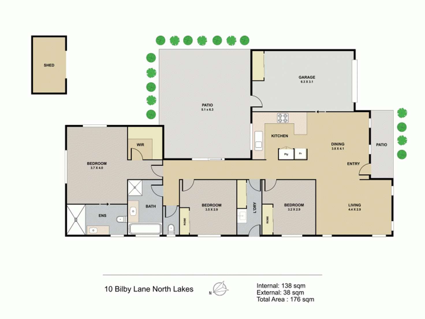 Floorplan of Homely house listing, 10 Bilby Lane, North Lakes QLD 4509