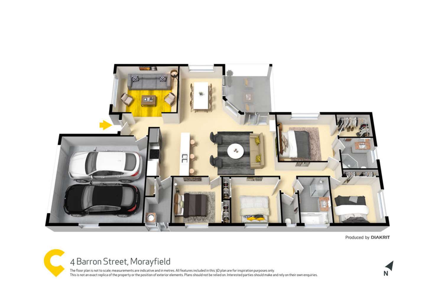 Floorplan of Homely house listing, 4 Barron Street, Morayfield QLD 4506