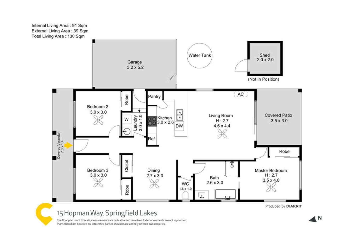 Floorplan of Homely house listing, 15 Hopman Way, Springfield Lakes QLD 4300