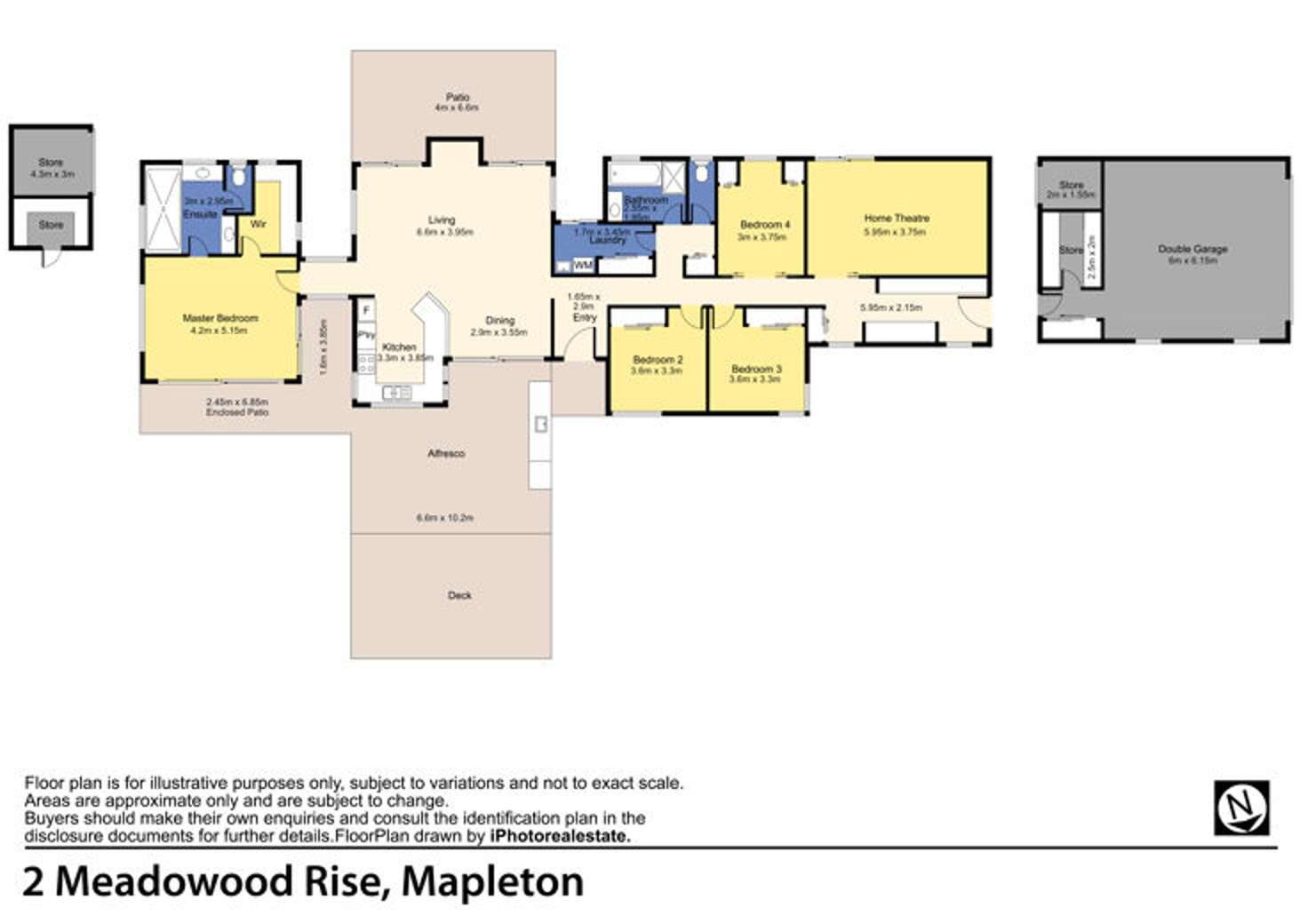 Floorplan of Homely house listing, 2 Meadowood Rise, Mapleton QLD 4560