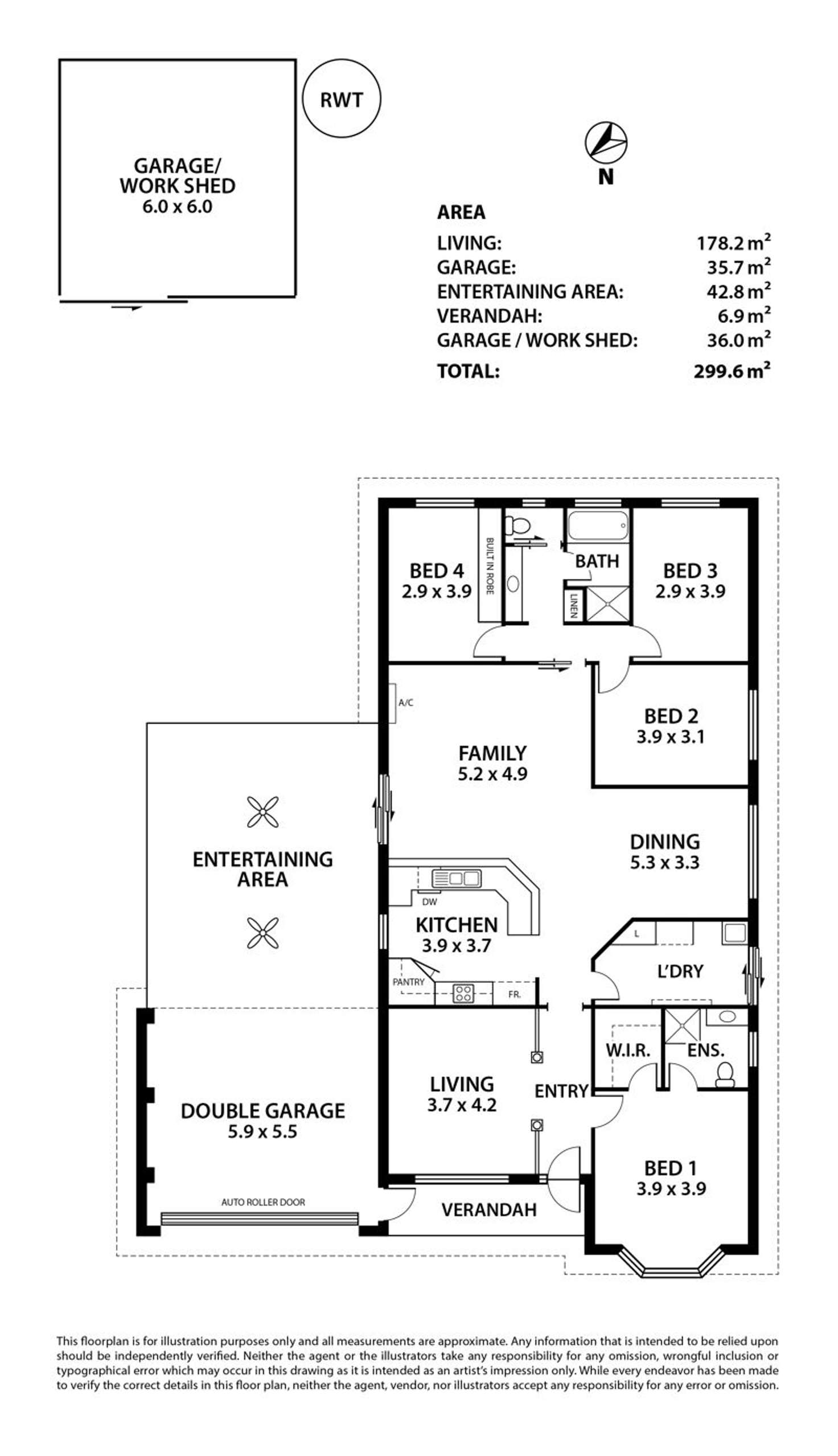 Floorplan of Homely house listing, 10 Craig Drive, Nairne SA 5252