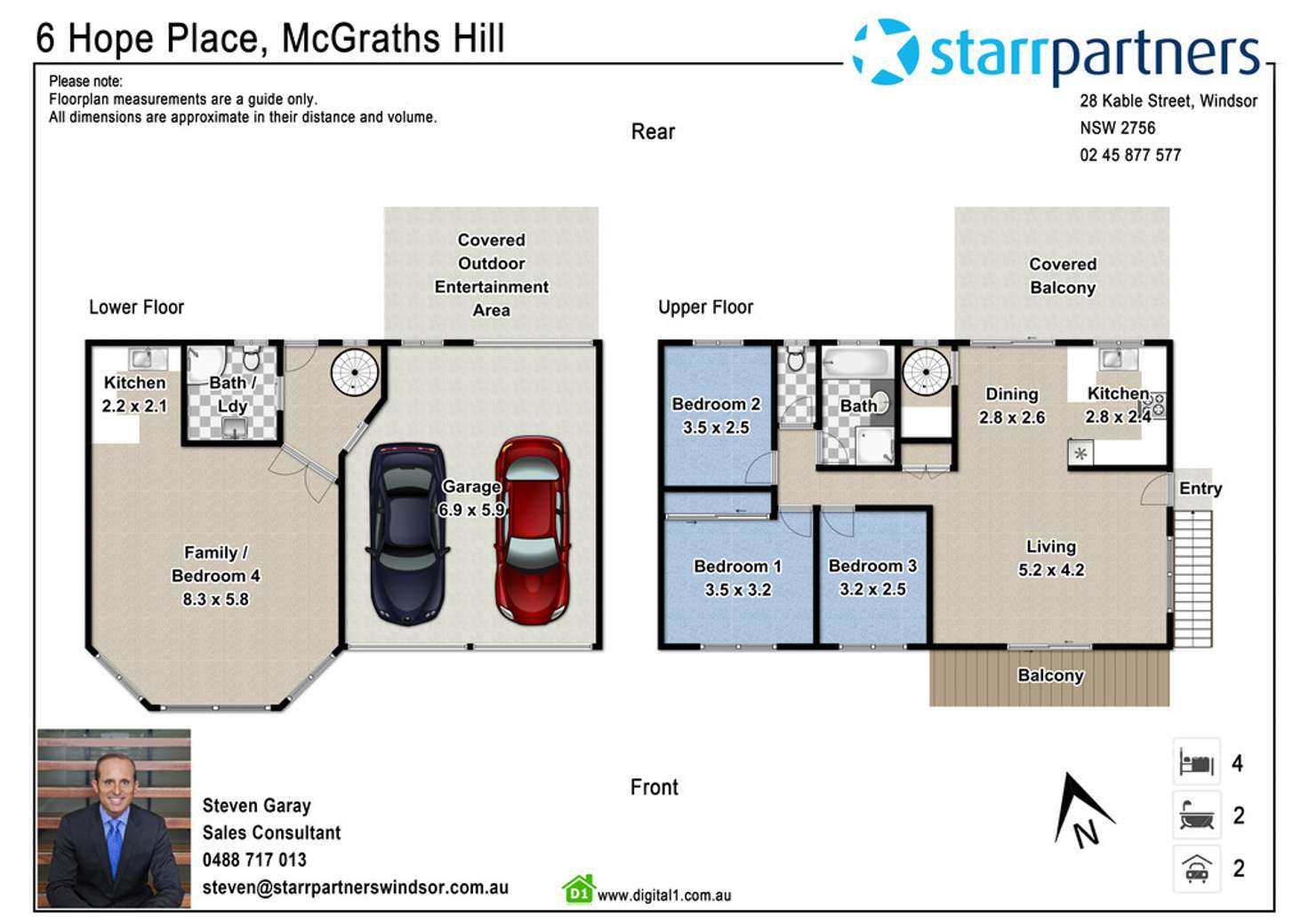 Floorplan of Homely house listing, 6 Hope Place, Mcgraths Hill NSW 2756