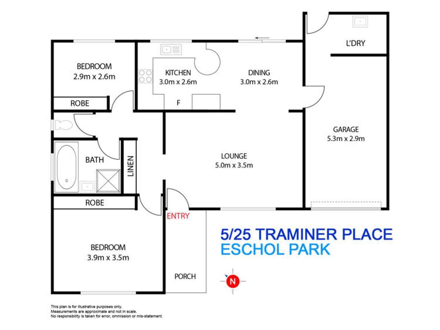 Floorplan of Homely house listing, 5/25 Traminer Place, Eschol Park NSW 2558