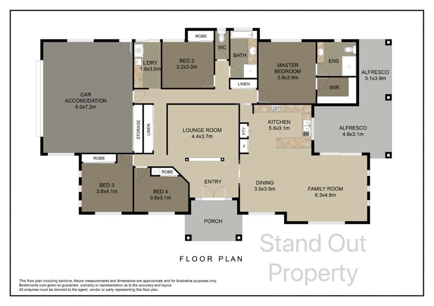 Floorplan of Homely house listing, 12 Kooringal Way, Sandstone Point QLD 4511