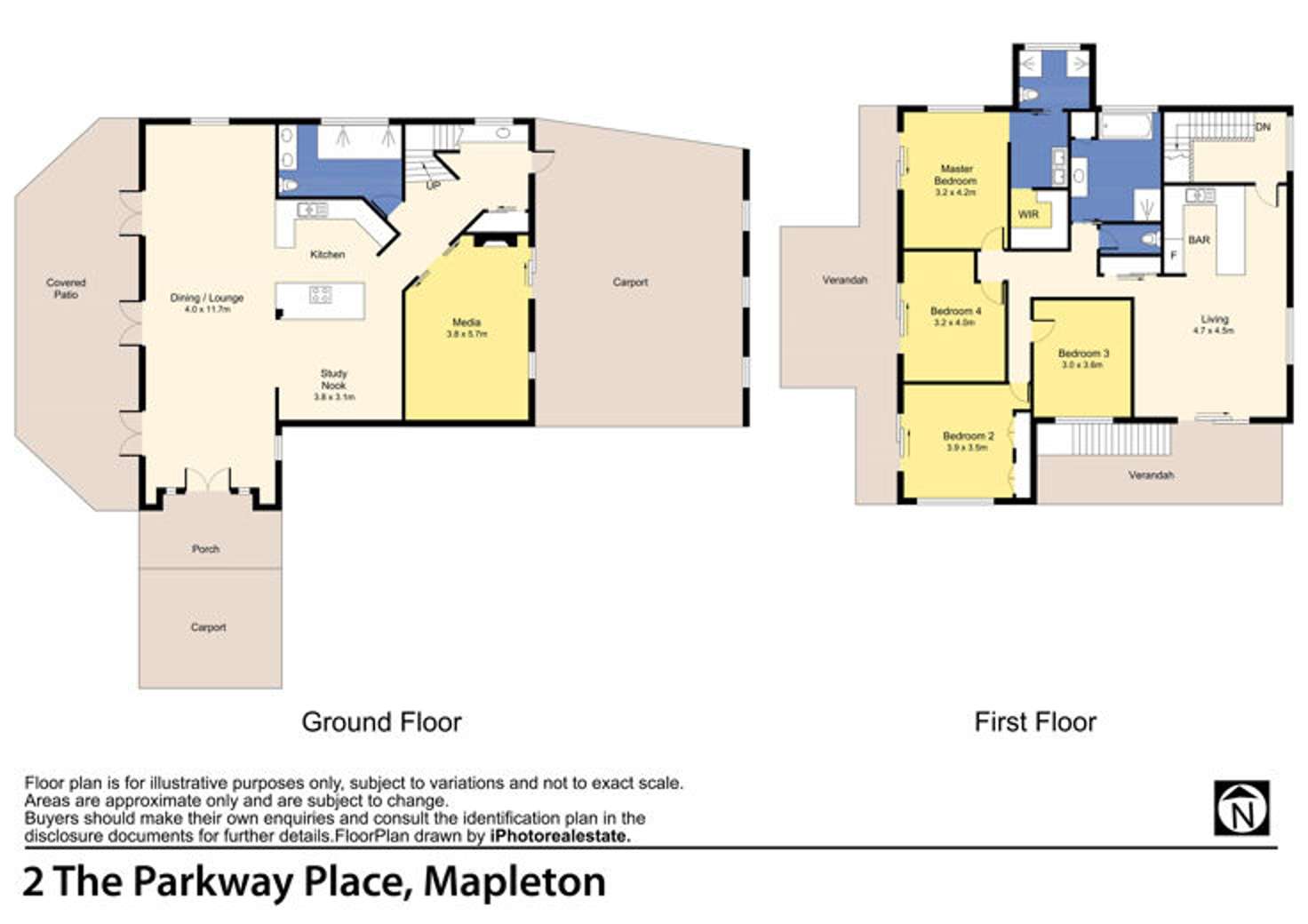 Floorplan of Homely house listing, 2 The Parkway Place, Mapleton QLD 4560