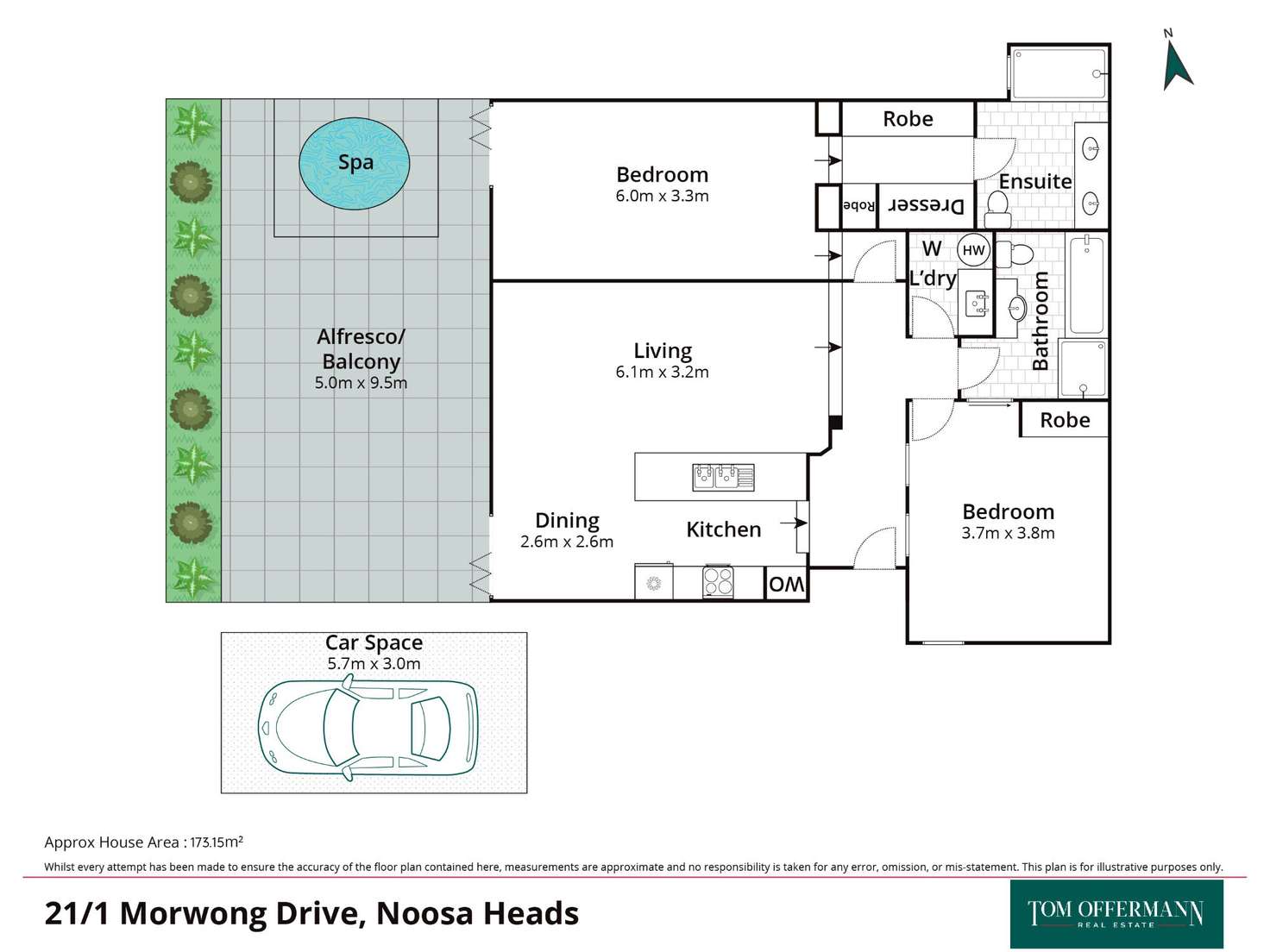 Floorplan of Homely unit listing, 21/1 Morwong Drive, Noosa Heads QLD 4567