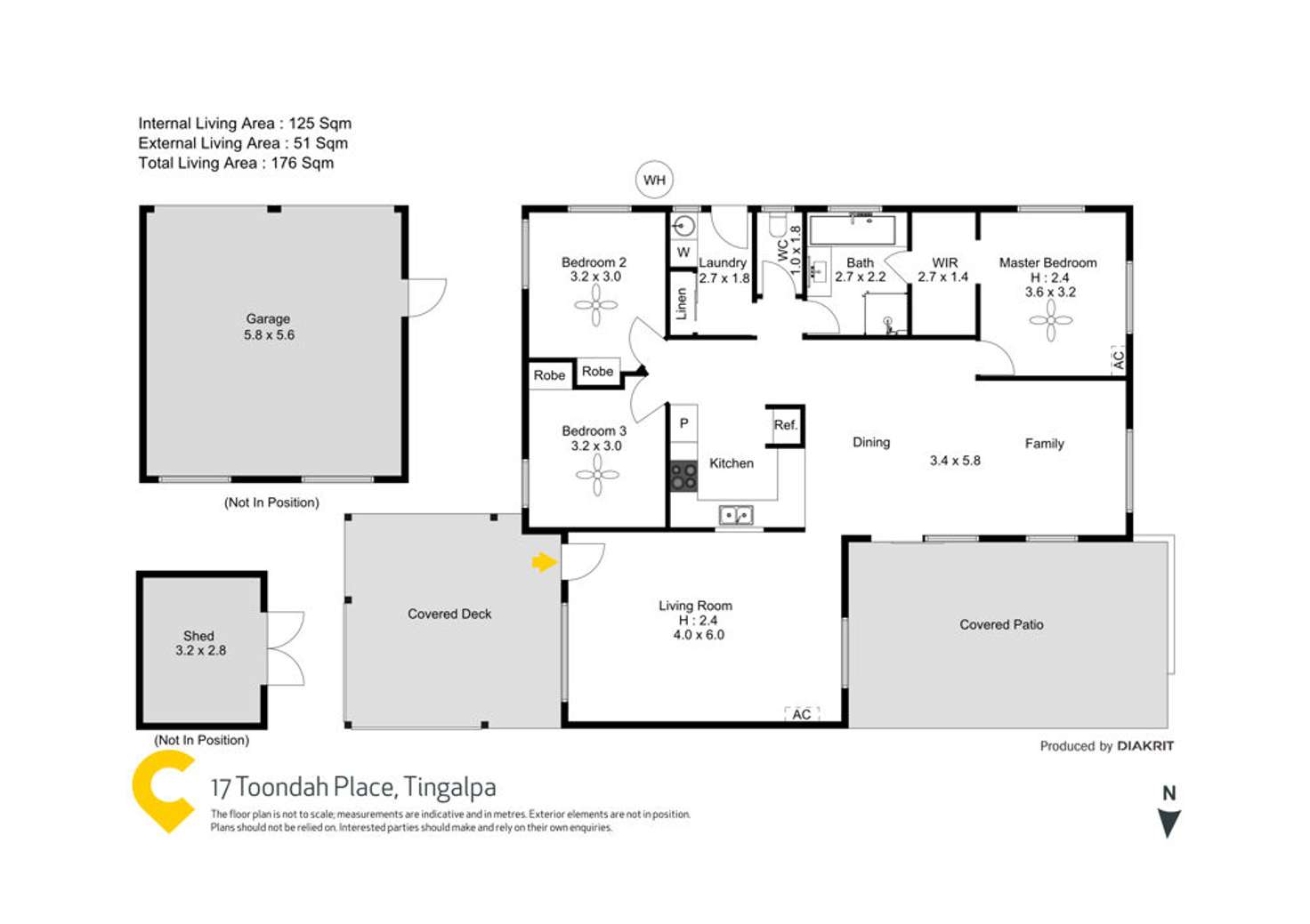 Floorplan of Homely house listing, 17 Toondah Place, Tingalpa QLD 4173