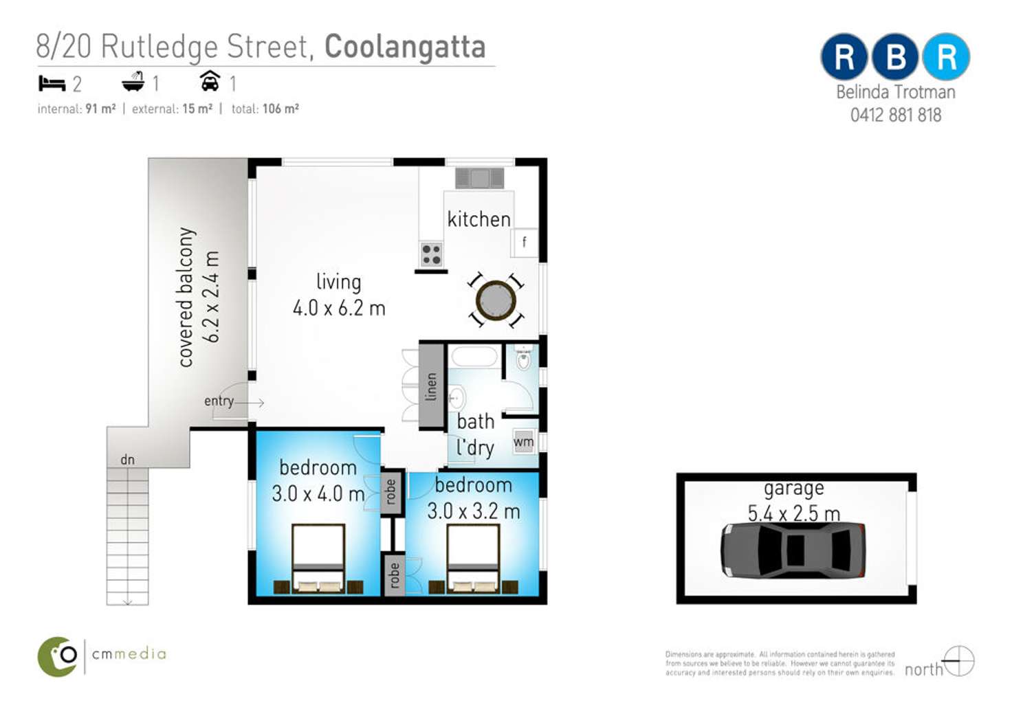 Floorplan of Homely unit listing, 8/20 Rutledge Street, Coolangatta QLD 4225