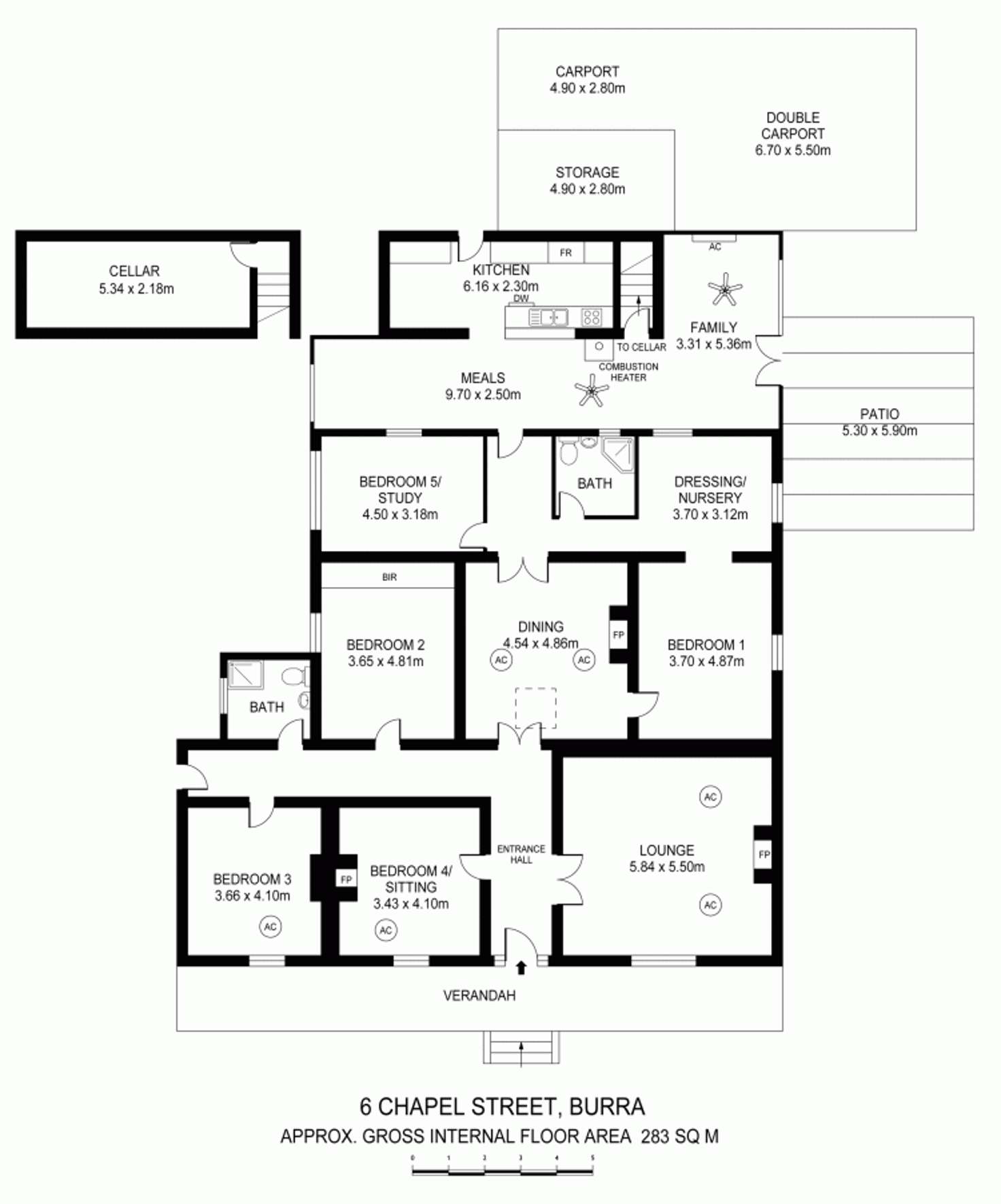 Floorplan of Homely house listing, 6 Chapel Street, Burra SA 5417