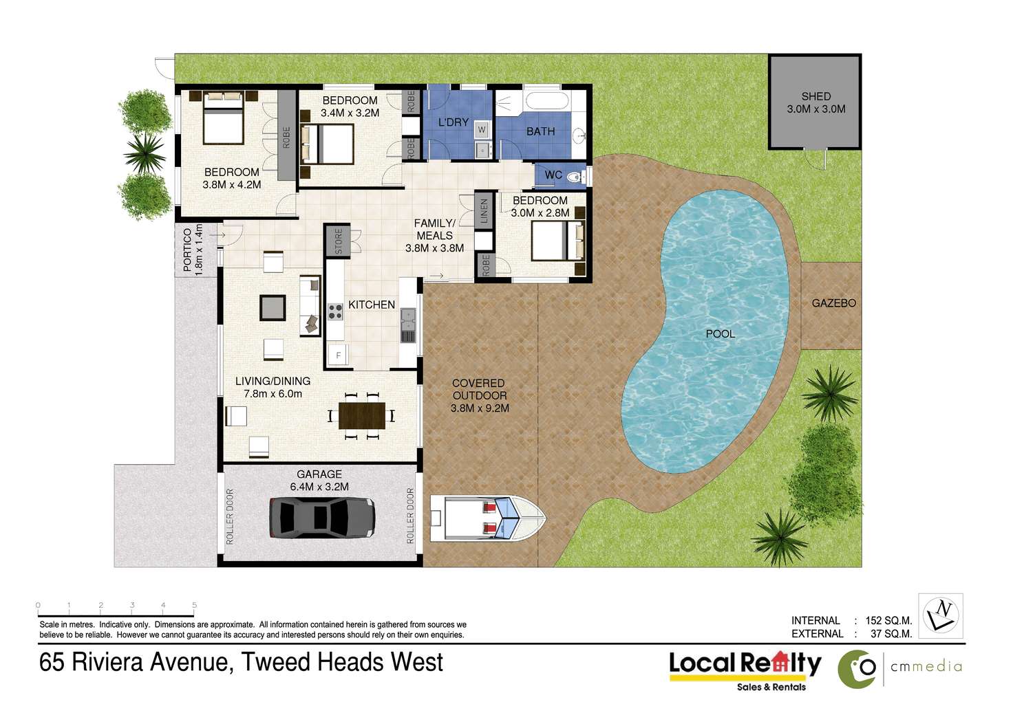 Floorplan of Homely house listing, 65 Riviera Ave, Tweed Heads West NSW 2485