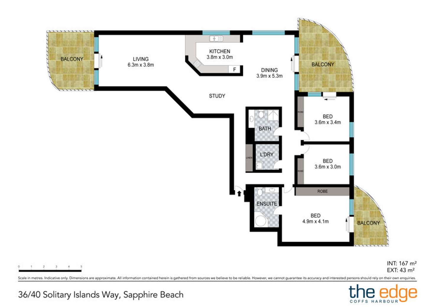 Floorplan of Homely unit listing, 36/40 Solitary Islands Way, Sapphire Beach NSW 2450