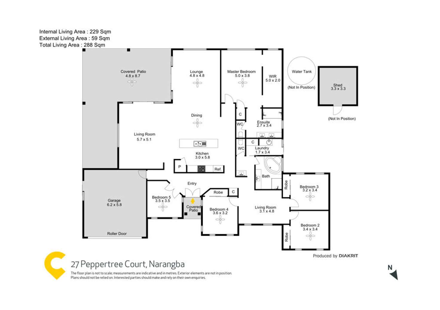 Floorplan of Homely house listing, 27 Peppertree Court, Narangba QLD 4504