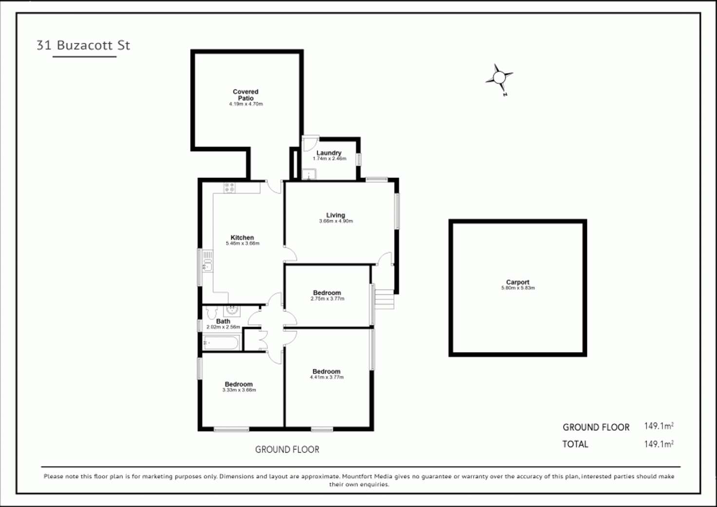 Floorplan of Homely house listing, 31 Buzacott St, Carina Heights QLD 4152