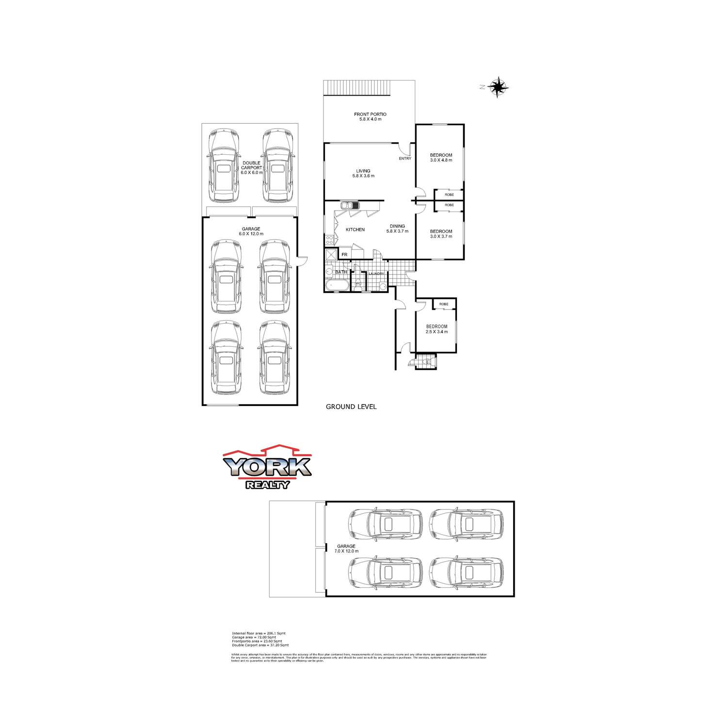 Floorplan of Homely house listing, 7a Holberton Street, Rockville QLD 4350