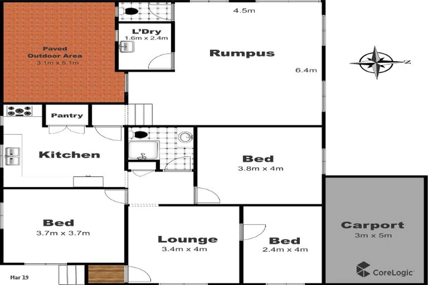 Floorplan of Homely house listing, 7 Monash Street, Newtown QLD 4350