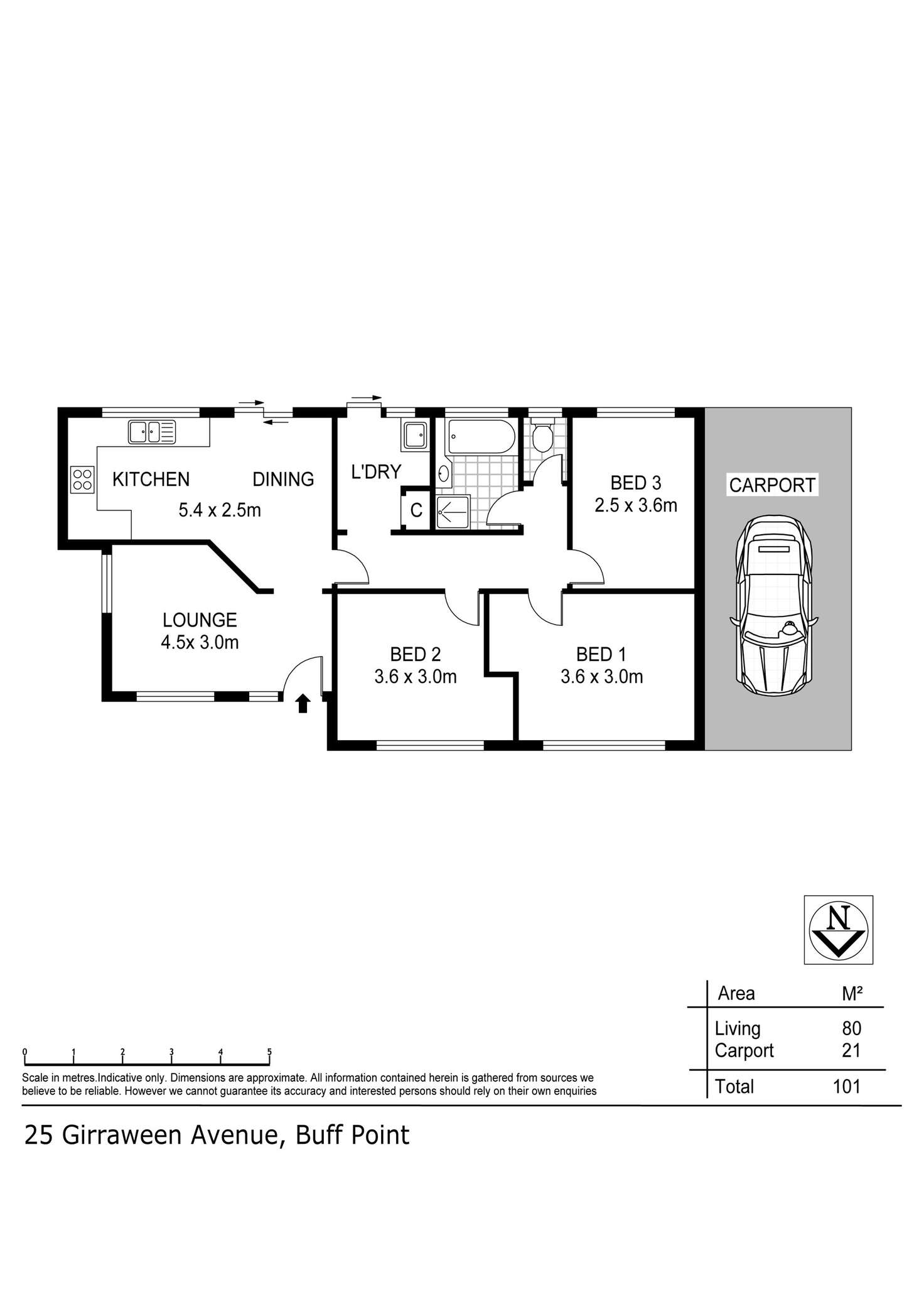 Floorplan of Homely house listing, 25 Girraween Street, Buff Point NSW 2262