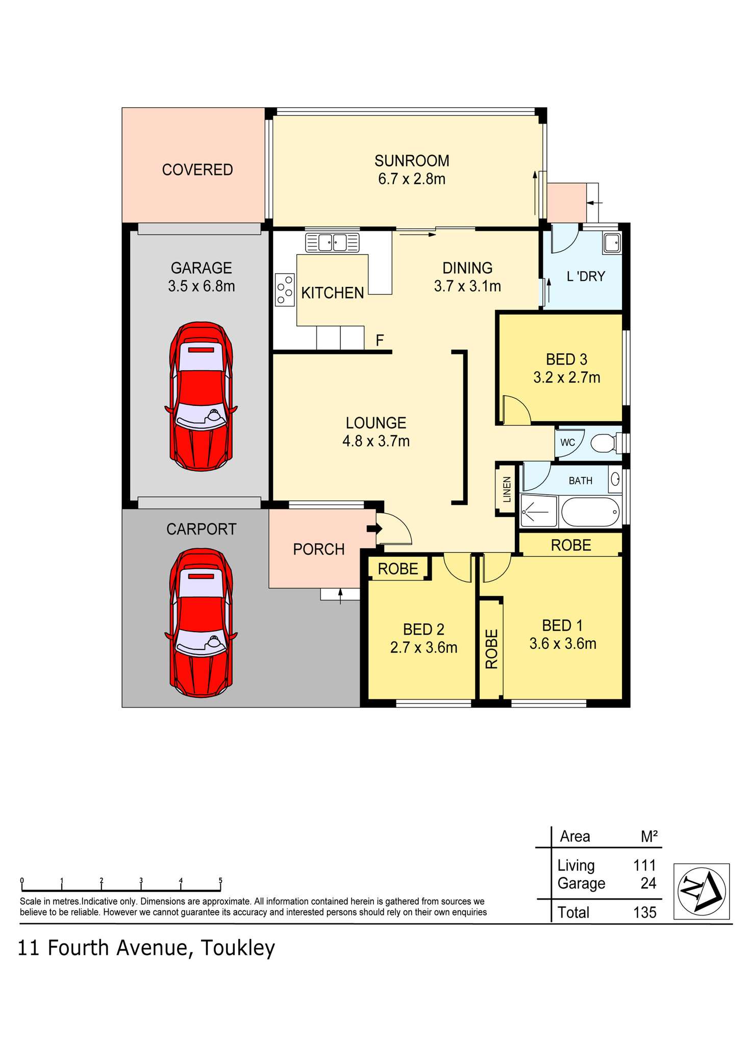 Floorplan of Homely house listing, 11 Fourth Avenue, Toukley NSW 2263