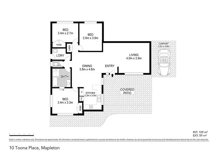 Floorplan of Homely house listing, 10 Toona Place, Mapleton QLD 4560