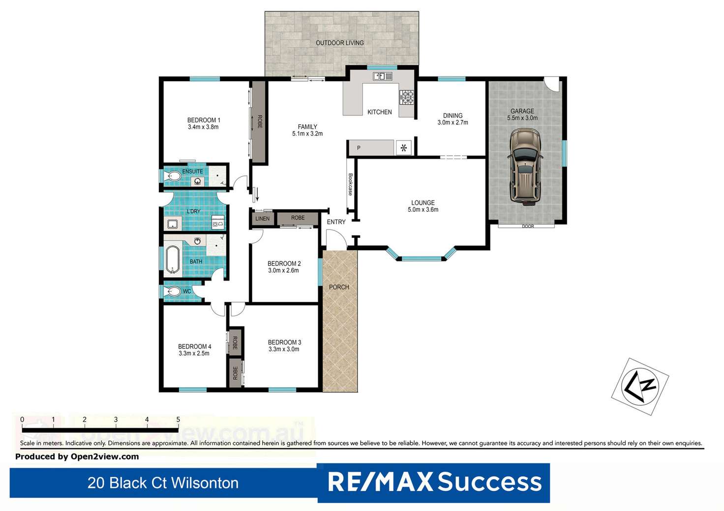 Floorplan of Homely house listing, 20 Black Court, Wilsonton QLD 4350