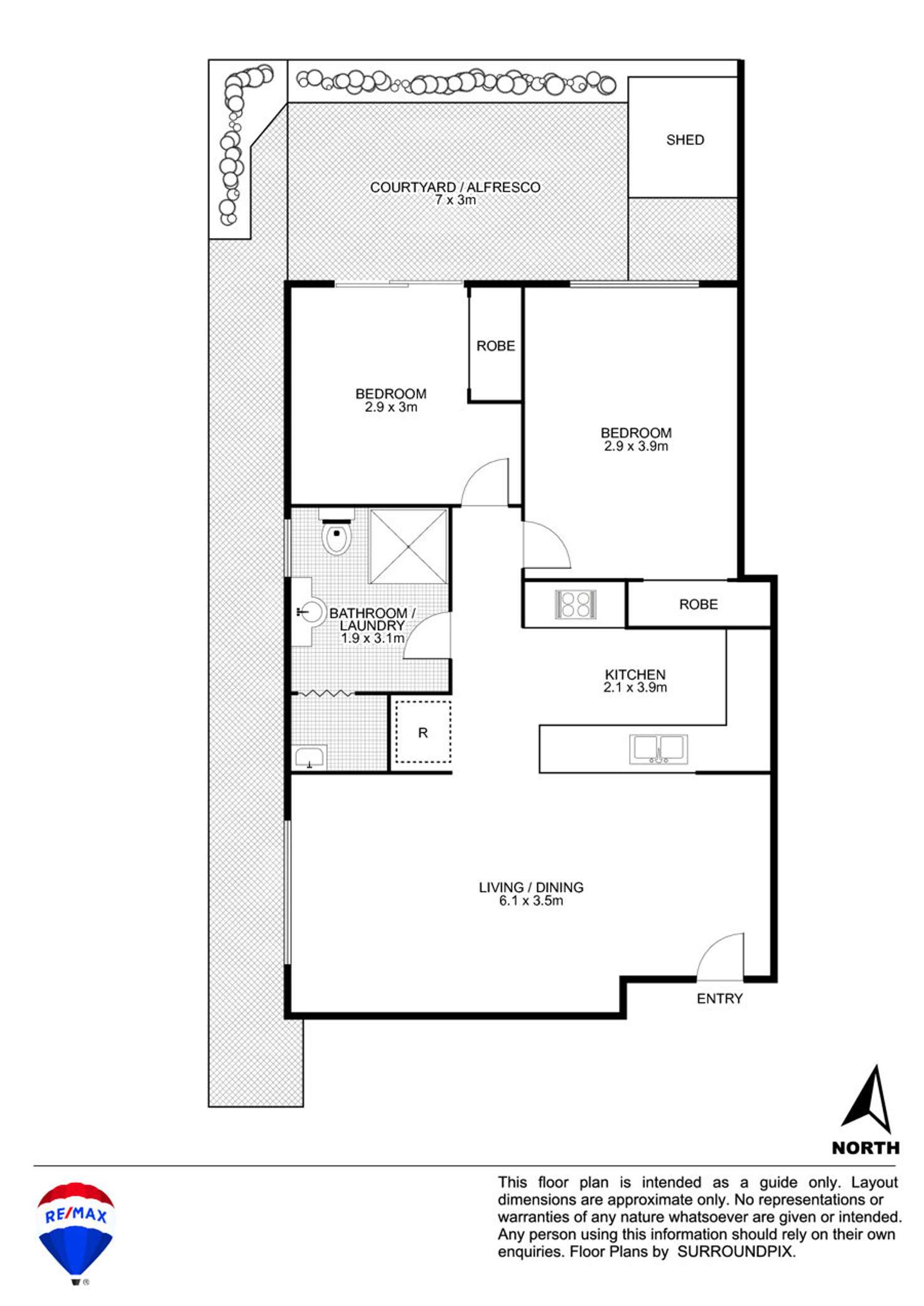 Floorplan of Homely villa listing, 7/24 AUSTRALIA STREET, St Marys NSW 2760