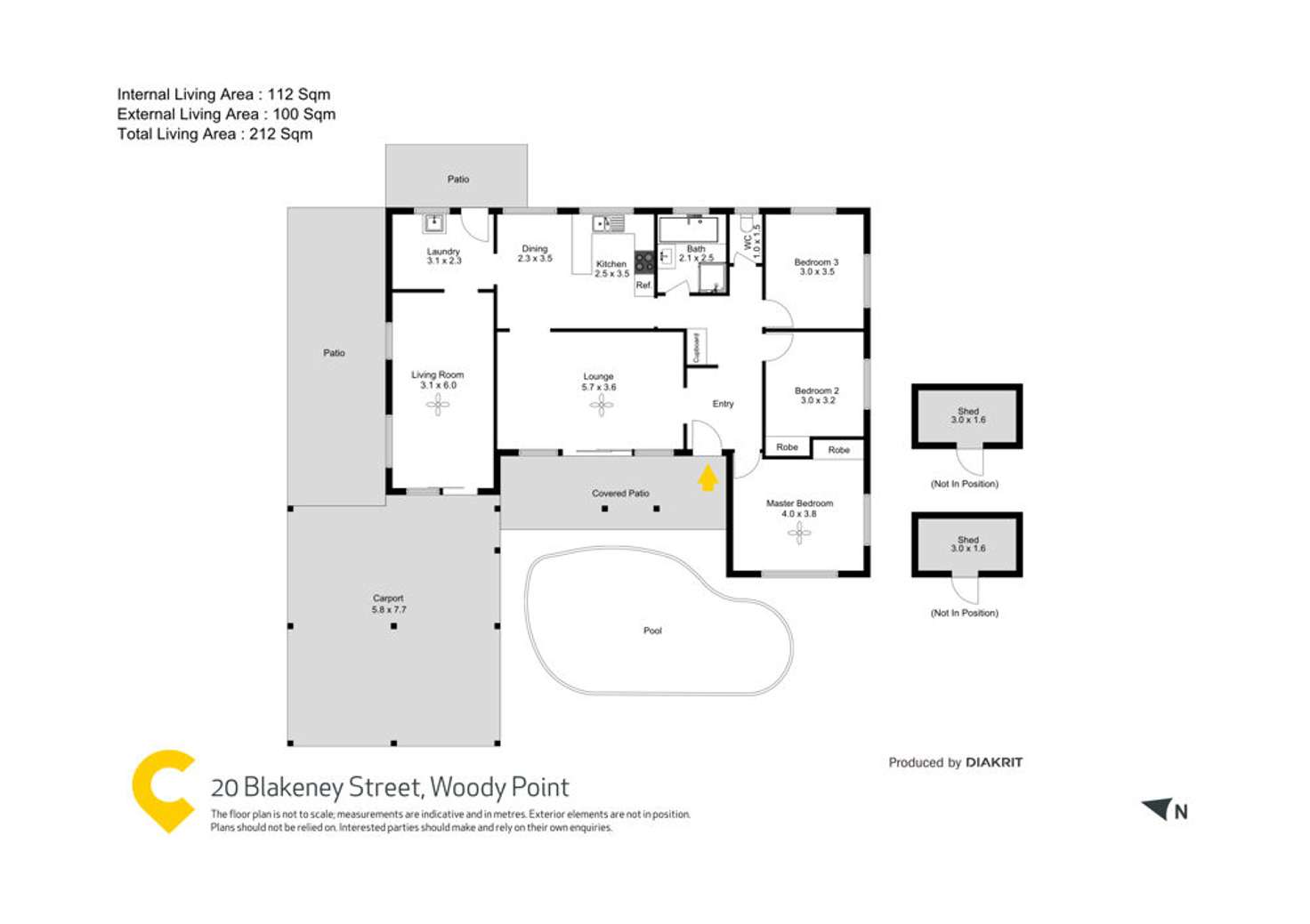 Floorplan of Homely house listing, 20 Blakeney Street, Woody Point QLD 4019