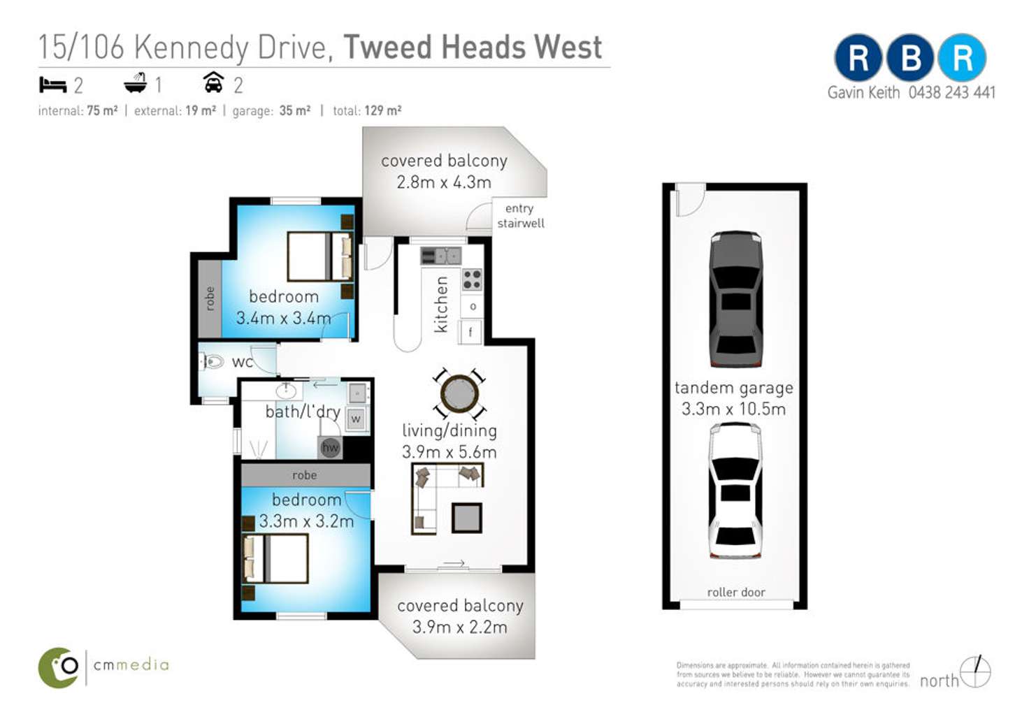 Floorplan of Homely unit listing, 15/106 Kennedy Drive, Tweed Heads West NSW 2485