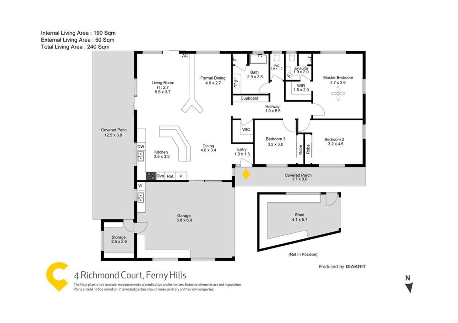 Floorplan of Homely house listing, 4 Richmond Court, Ferny Hills QLD 4055