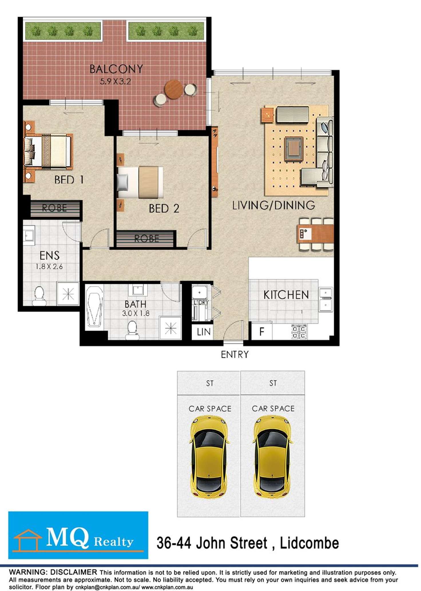 Floorplan of Homely unit listing, 705/36-44 John Street, Lidcombe NSW 2141
