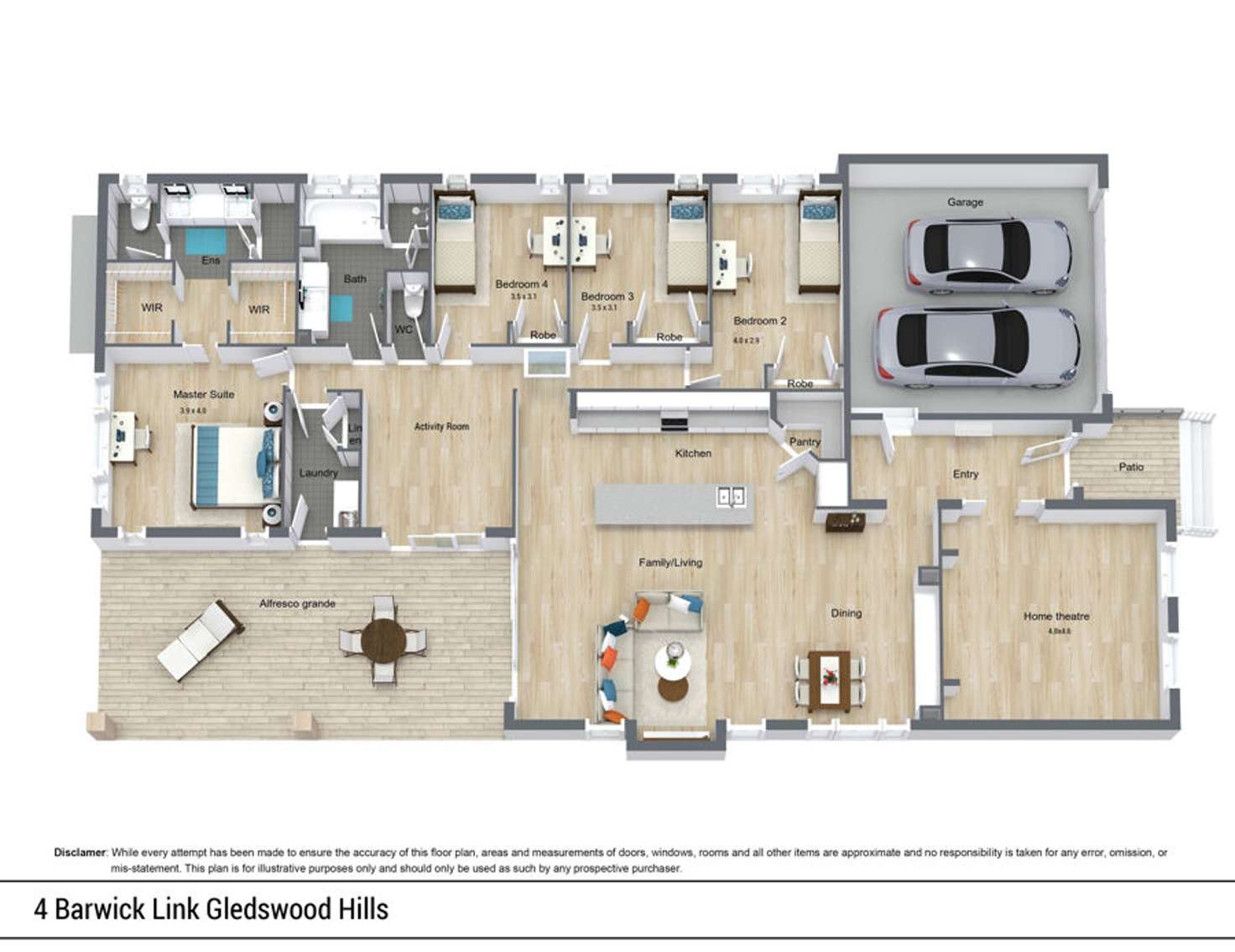 Floorplan of Homely house listing, 4 Barwick Link, Gledswood Hills NSW 2557