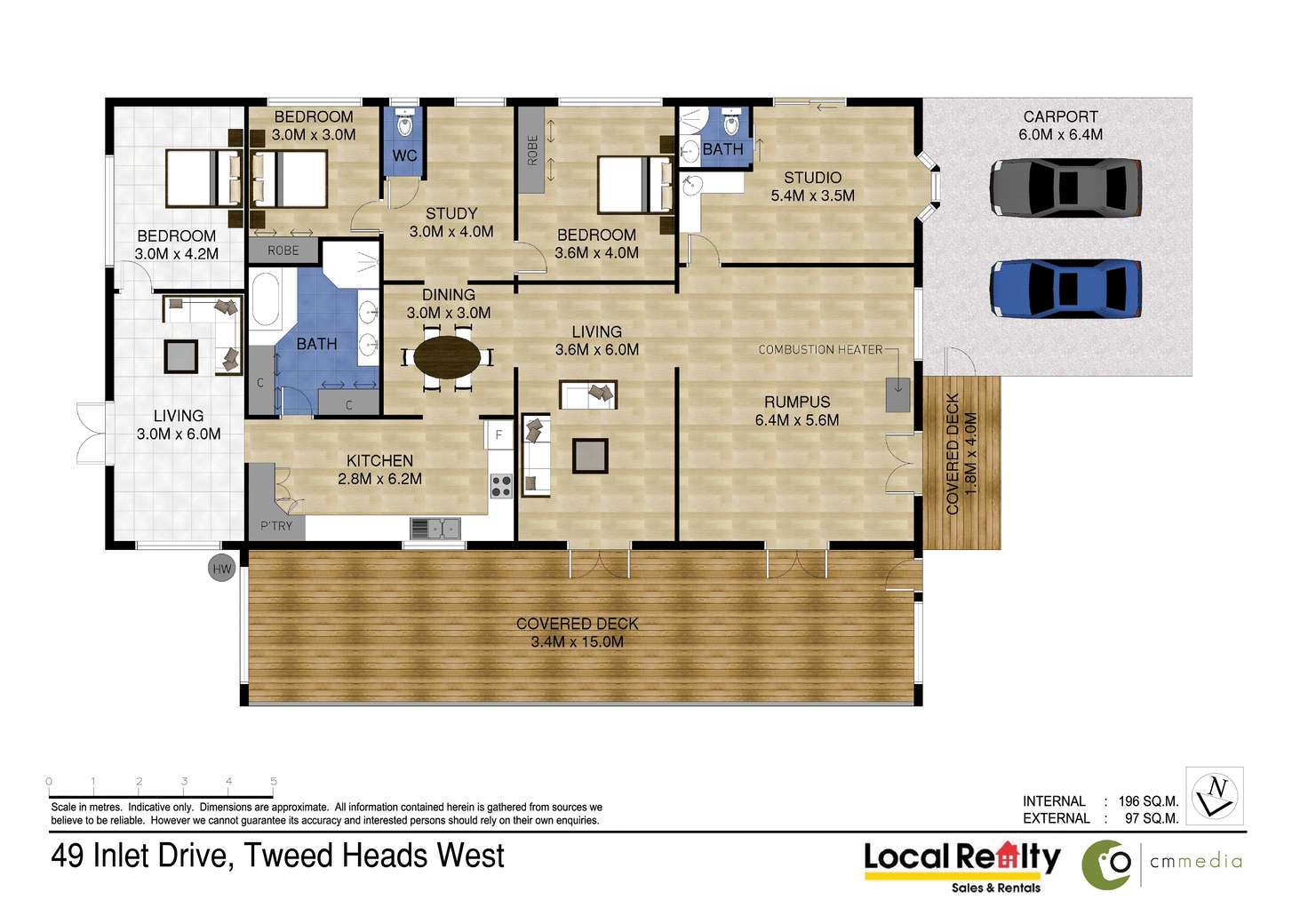 Floorplan of Homely house listing, 49 Inlet Drive, Tweed Heads West NSW 2485