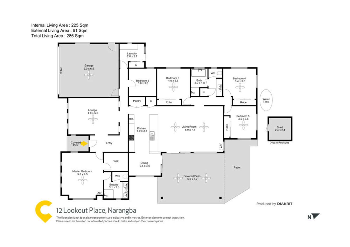 Floorplan of Homely house listing, 12 Lookout Place, Narangba QLD 4504