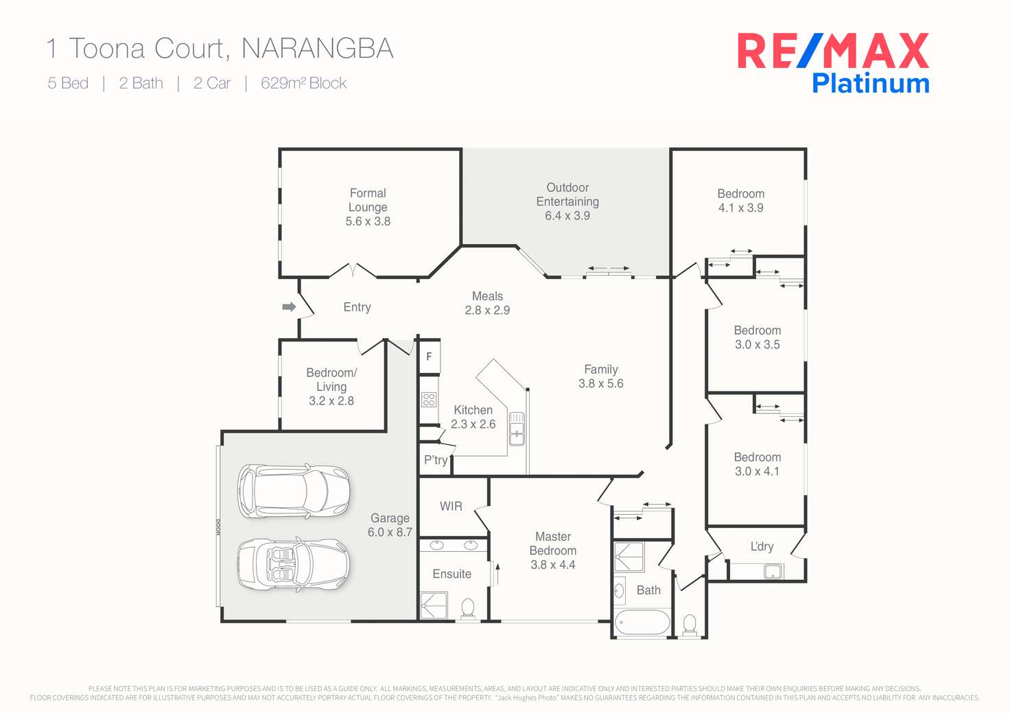 Floorplan of Homely house listing, 1 Toona Court, Narangba QLD 4504