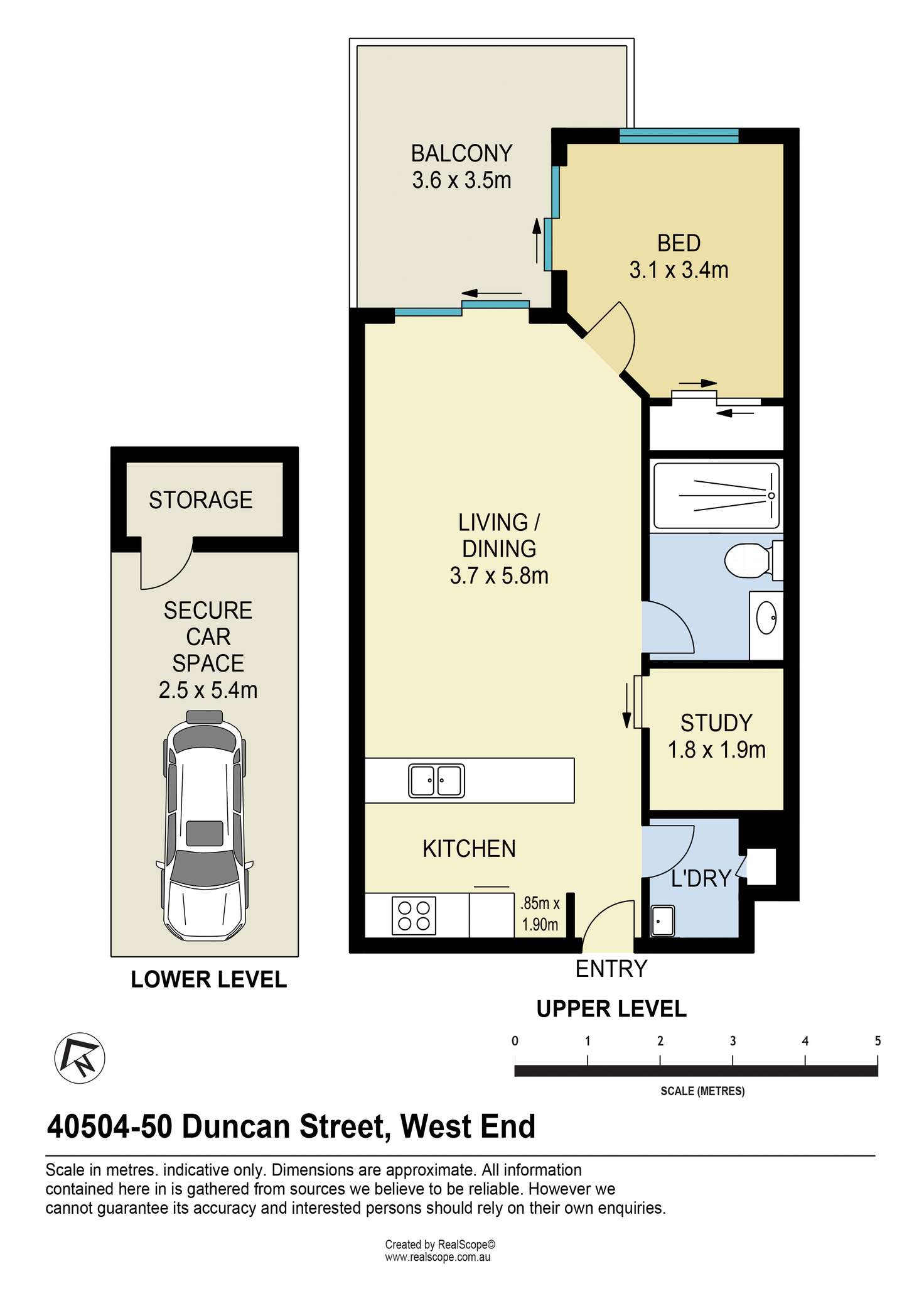 Floorplan of Homely unit listing, 40504/50 Duncan Street, West End QLD 4101