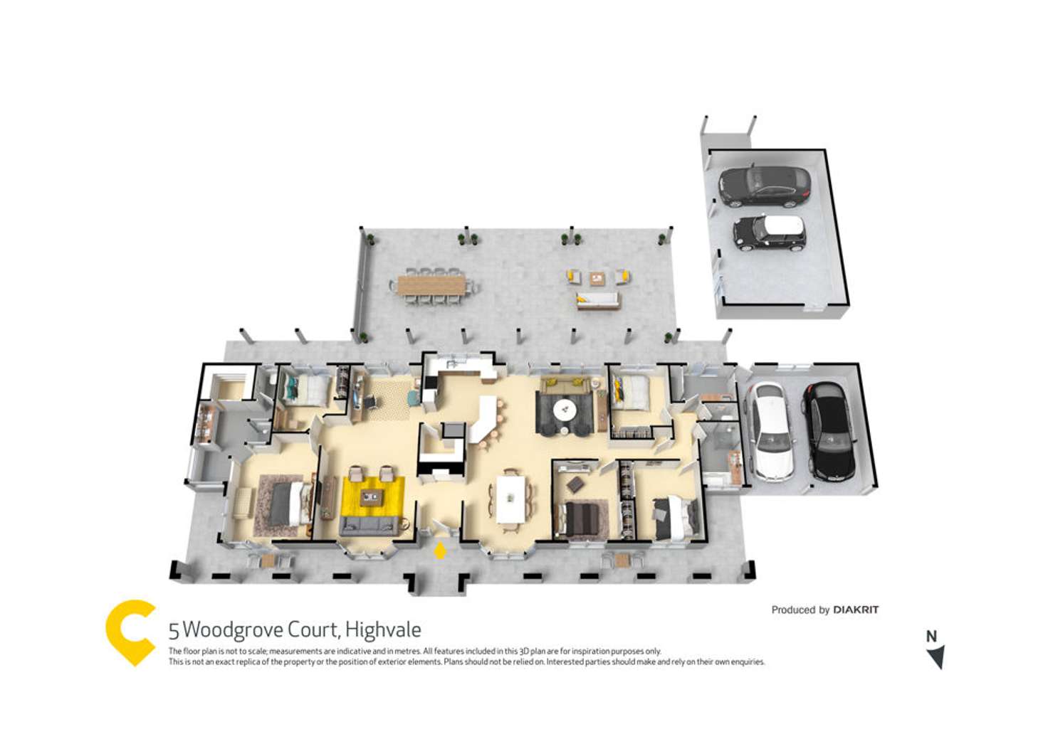 Floorplan of Homely house listing, 5 Woodgrove Court, Highvale QLD 4520