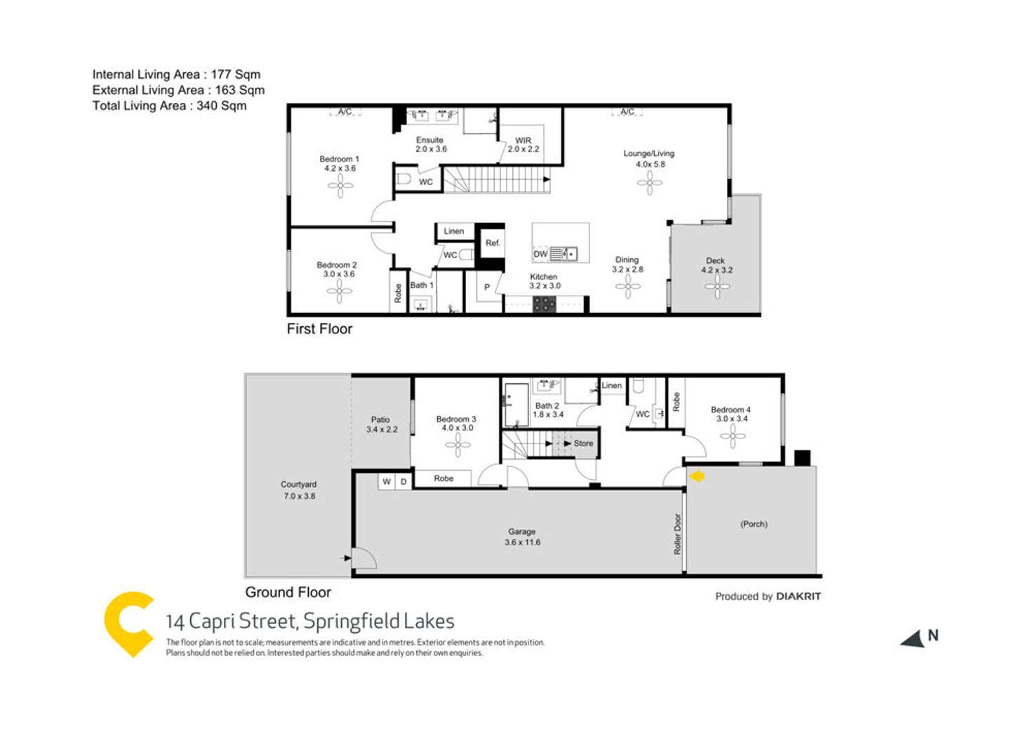 Floorplan of Homely house listing, 14 Capri Street, Springfield Lakes QLD 4300