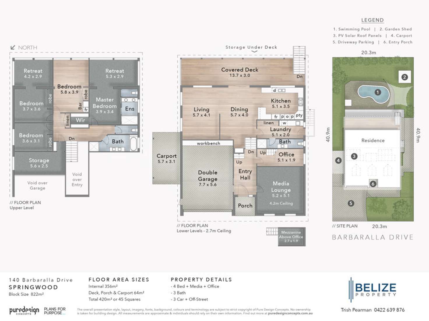 Floorplan of Homely house listing, 140 Barbaralla Drive, Springwood QLD 4127