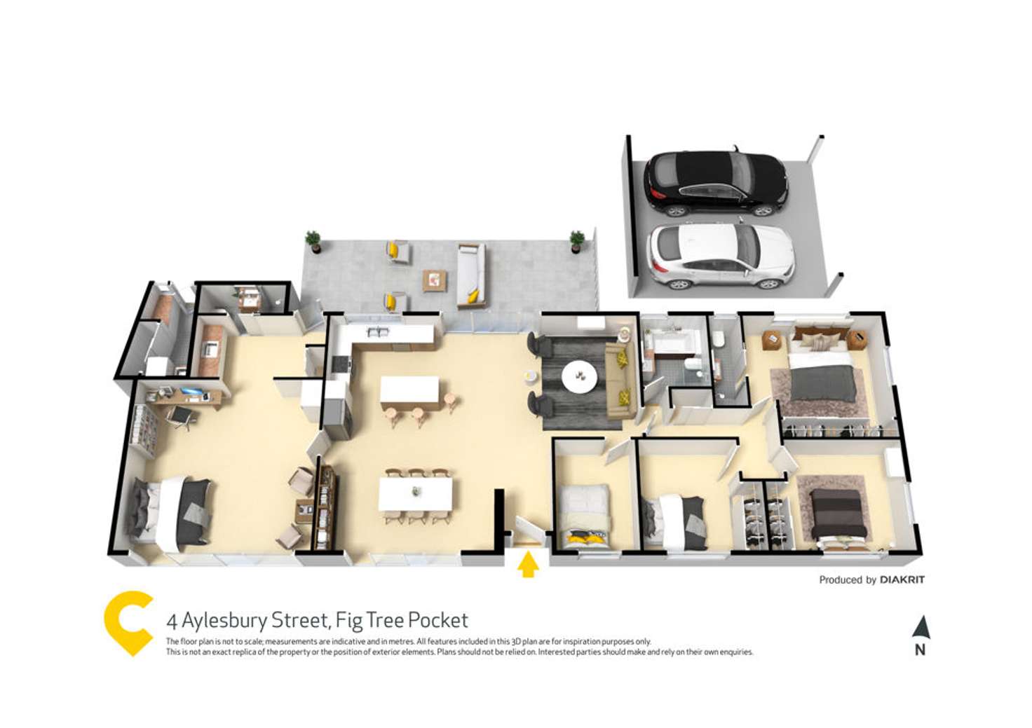 Floorplan of Homely house listing, 4 Aylesbury Street, Fig Tree Pocket QLD 4069