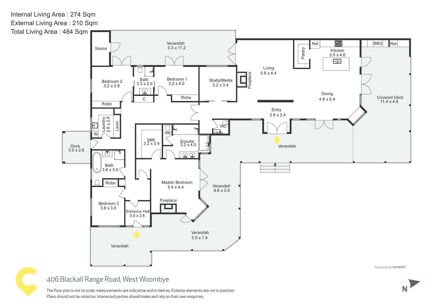 Floorplan of Homely house listing, 406 Blackall Range Road, West Woombye QLD 4559