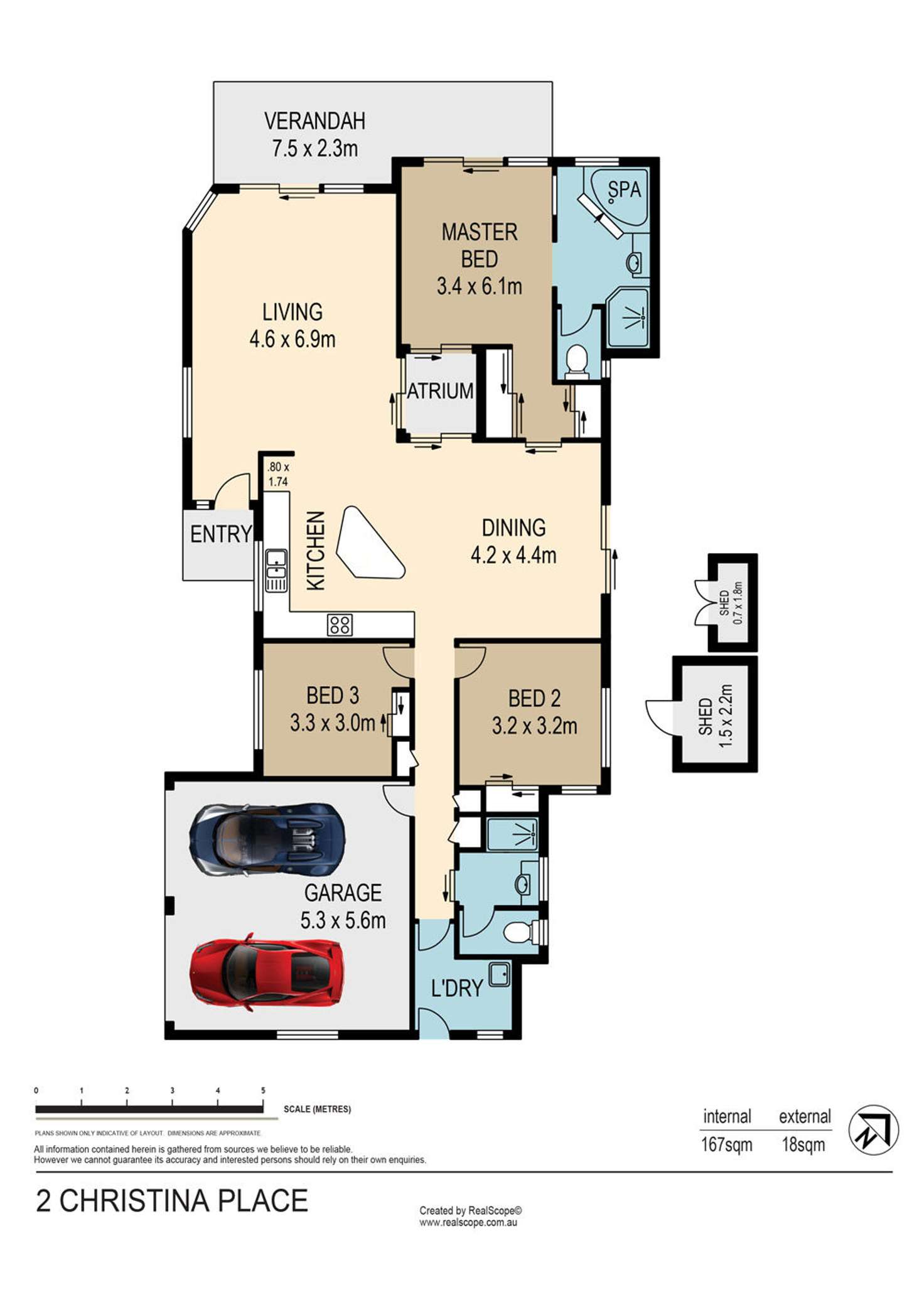 Floorplan of Homely house listing, 2 Christina Place, Belmont QLD 4153