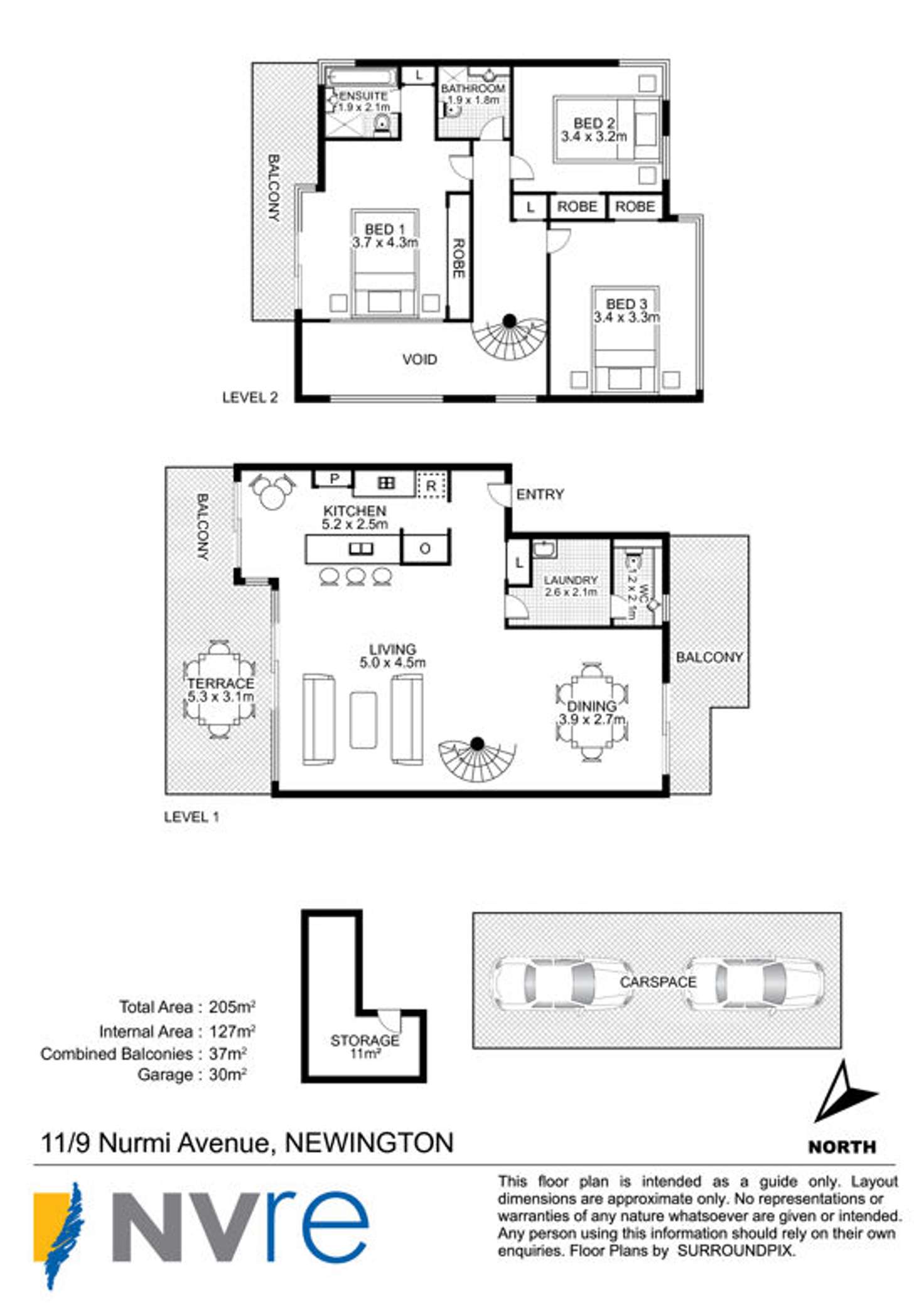 Floorplan of Homely unit listing, 11/9 Nurmi Avenue, Newington NSW 2127