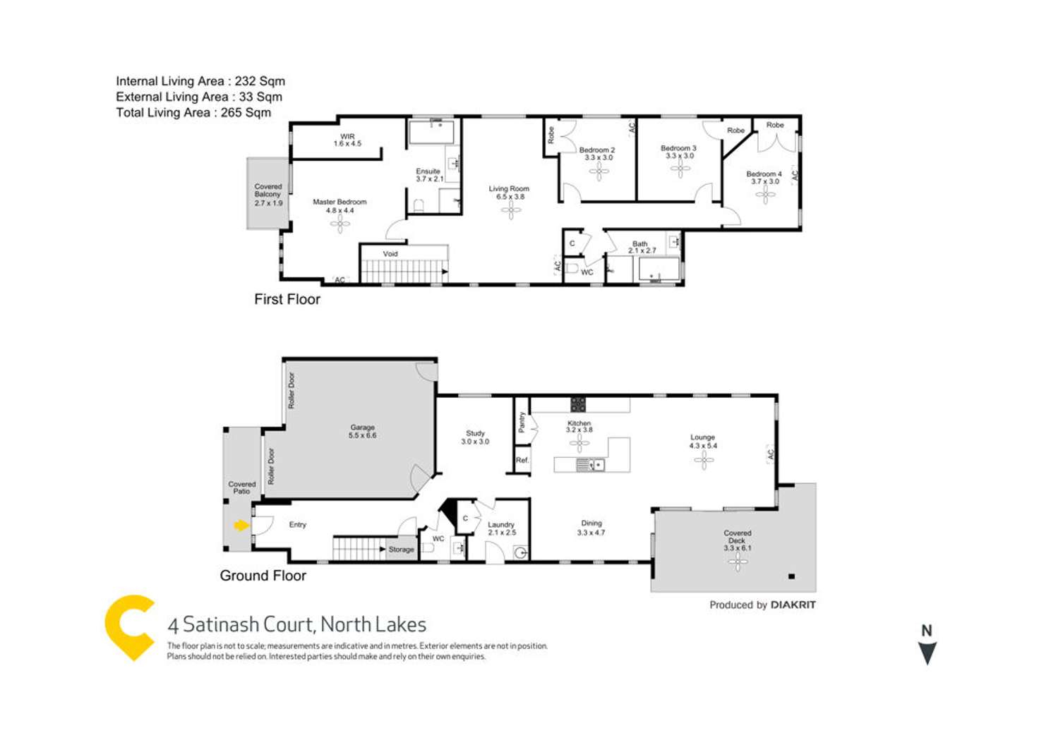 Floorplan of Homely house listing, 4 Satinash Court, North Lakes QLD 4509