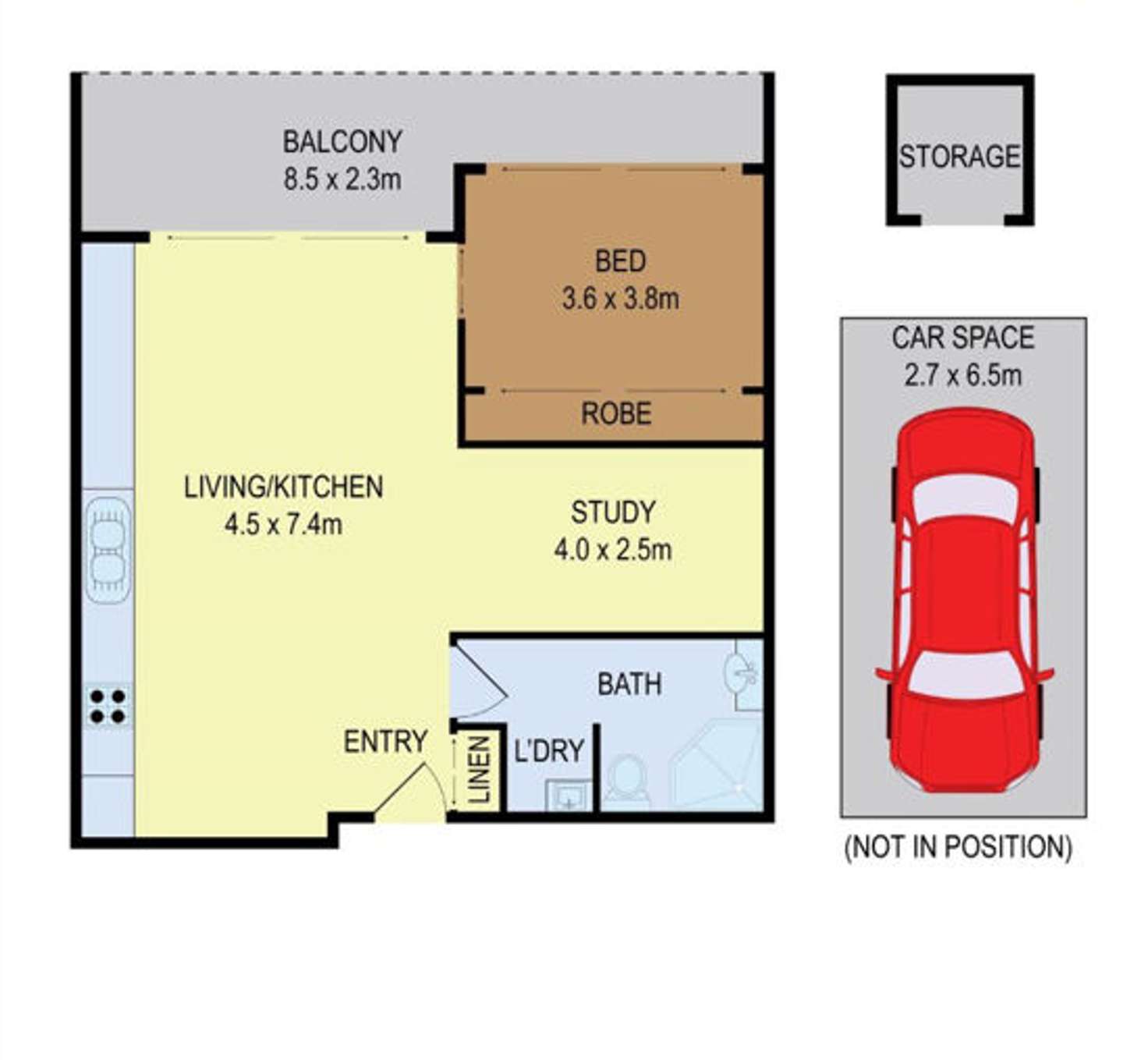 Floorplan of Homely apartment listing, A303/6 Avenue of Oceania, Newington NSW 2127