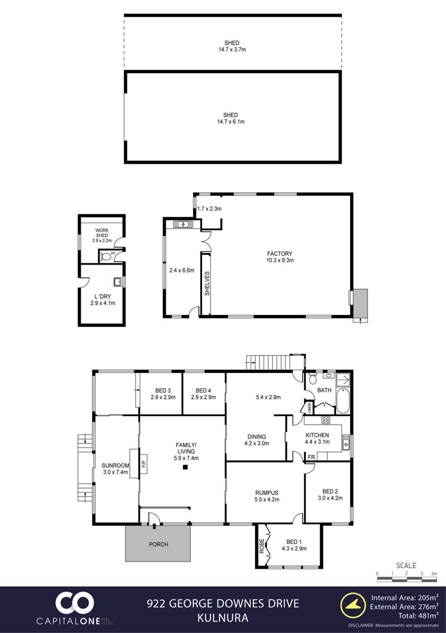Floorplan of Homely acreageSemiRural listing, 922 George Downes Drive, Kulnura NSW 2250